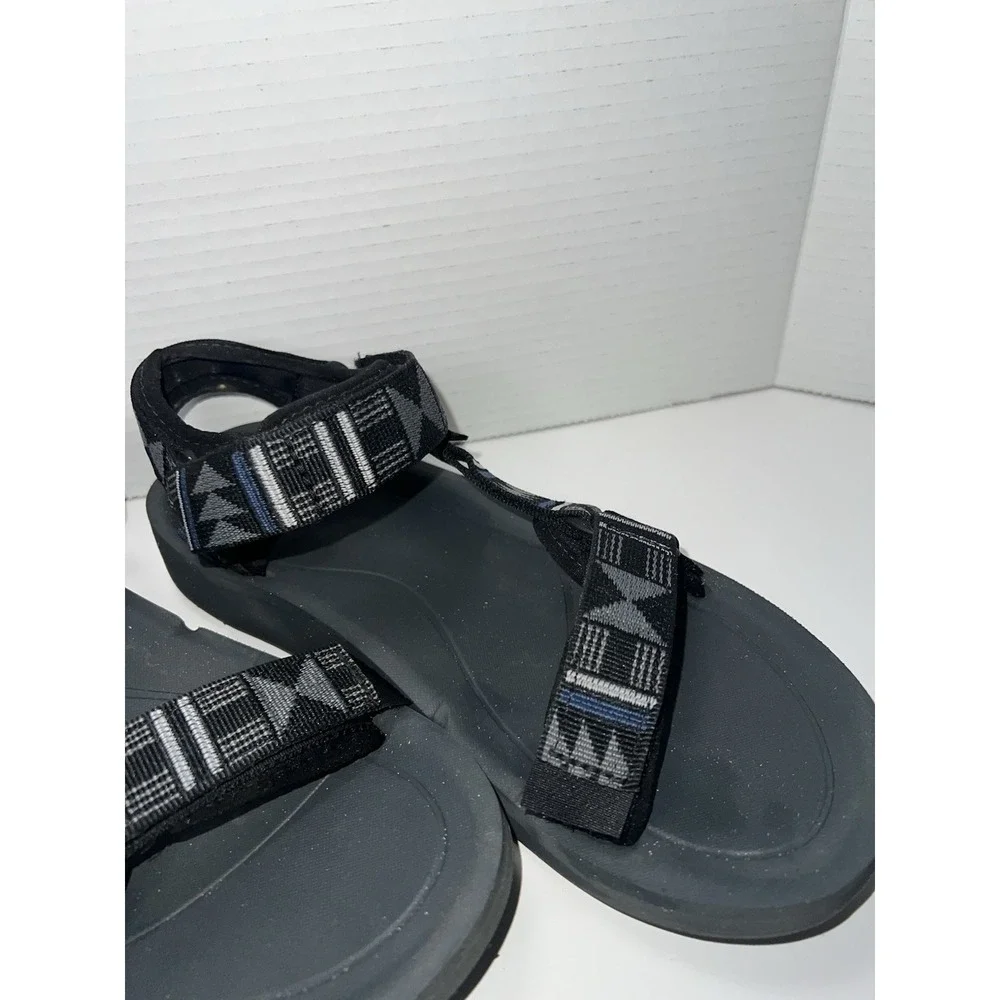Teva Original Premier Mens Size S-M 8 Sandals Black Aztec Southwest Hiking Comfy